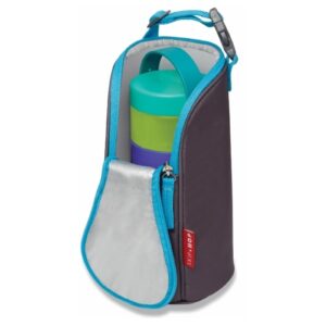 ETUI + POJEMNIKI na żywność zestaw Graphite/Aqua