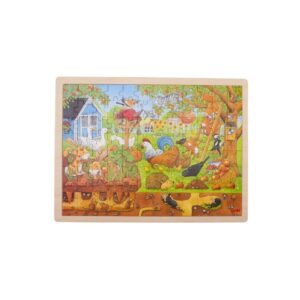 OGRÓD drewniane puzzle 96 el.