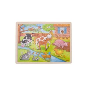 WIEŚ drewniane puzzle 48 el.