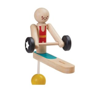 DREWNIANY AKROBATA podnoszenie ciężarów