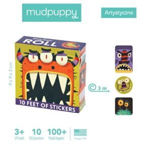 POTWORKI naklejki na rolce 100 szt.