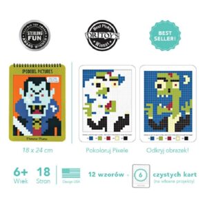 POTWORKI kolorowanka piksele