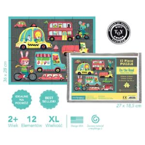 POJAZDY puzzle w saszetce