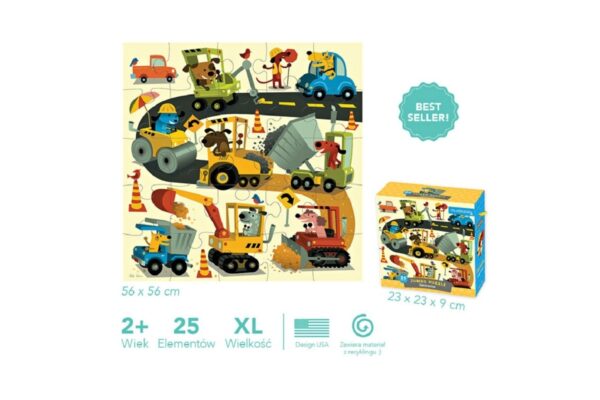 BUDOWA puzzle podłogowe jumbo 25 el.