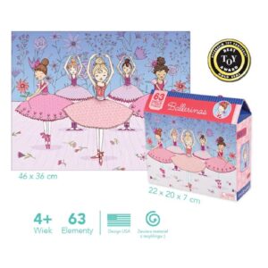 BALETNICE puzzle tekturowe 63 el.