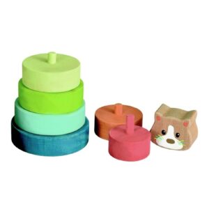 KOTEK drewniana piramidka