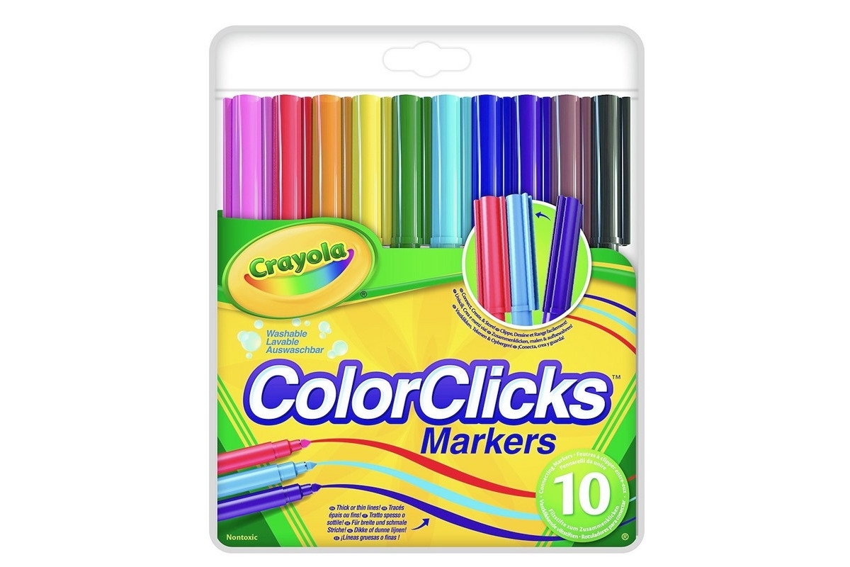MARKERY pisaki COLOR CLICKS 10 szt.