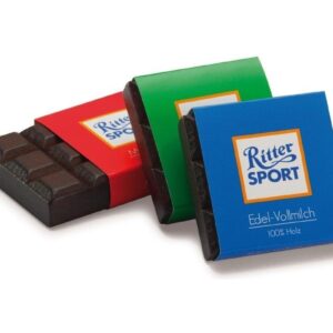 DREWNIANE CZEKOLADKI 3 smaki Ritter Sport