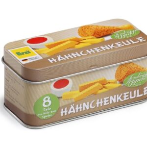 NÓŻKA Z KURCZAKA z frytkami i sosem w puszcze