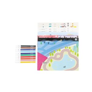 W DRODZE zestaw naklejek do kolorowania z pisakami