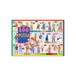 DZIECI ŚWIATA puzzle tekturowe 100 el.