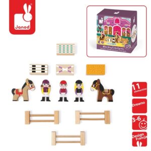 KONIKI drewniane figurki 12 el. Story