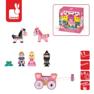 KSIĘŻNICZKA drewniane figurki 7 el. Story