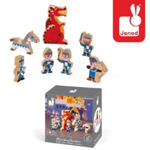 RYCERZE drewniane figurki 7 el. Story