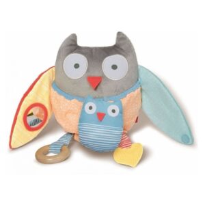 SÓWKA przytulanka edukacyjna Treetop grey/pastel