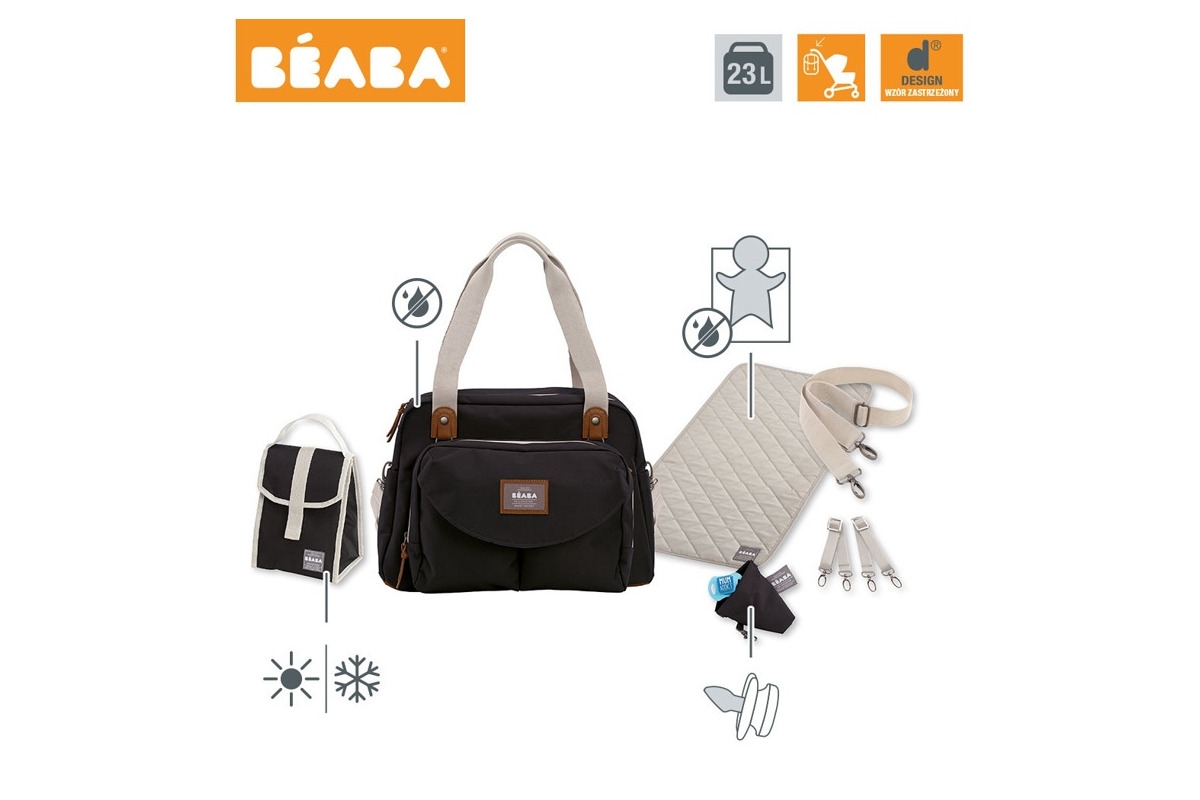 TORBA DLA MAMY Geneva SMART COLORS black