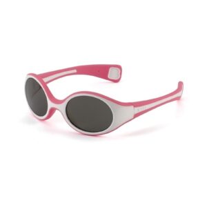 RÓŻOWO BIAŁE OKULARKI przeciwsłoneczne S dla niemowląt