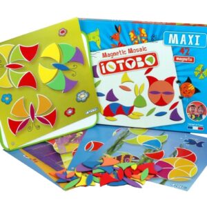 MOZAIKA MAGNETYCZNA zestaw z magnesami 42 szt. maxi