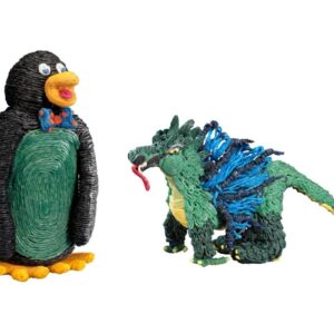 SZNURECZKI WOSKOWE neonowe zestaw 48 szt.