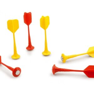 CZERWONO ŻÓŁTE rzutki magnetyczne 6 szt.