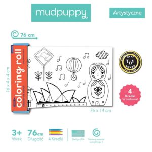 DOOKOŁA ŚWIATA kolorowanka w rolce 76 cm