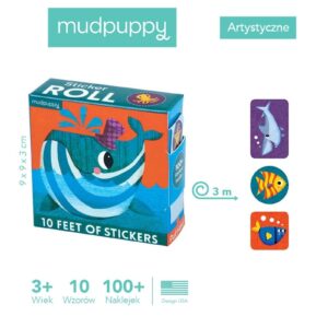 PODWODNY ŚWIAT naklejki na rolce 100 szt.