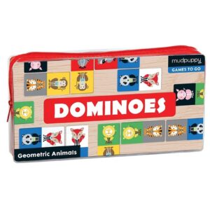 GEOMETRYCZNE ZWIERZĄTKA gra domino 28 el.