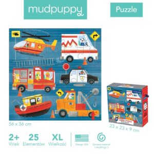 POJAZDY RATUNKOWE puzzle podłogowe jumbo 25 el.