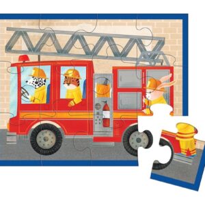 WÓŻ STRAŻACKI puzzle w saszetce 12 el.