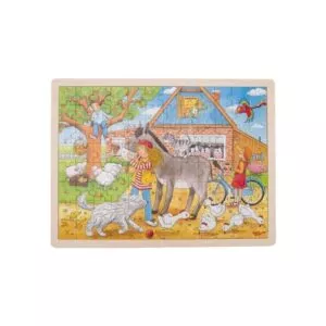 FARMA drewniane puzzle Peggy Diggledey 96 el.
