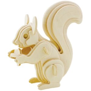 WIEWIÓRKA drewniane puzzle przestrzenne 3D