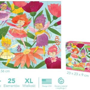 WRÓŻKI tekturowe puzzle jumbo 25 el.