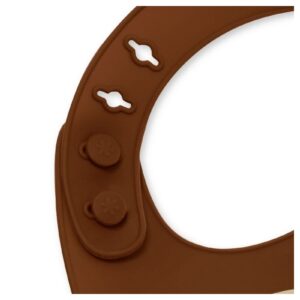 MAŁPKA silikonowy śliniak z kieszonką ZOO