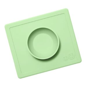 ZIELONA pastelowa miseczka z podkładką 2w1 Happy Bowl