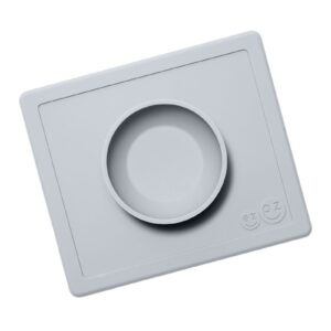 SZARA pastelowa miseczka z podkładką 2w1 Happy Bowl