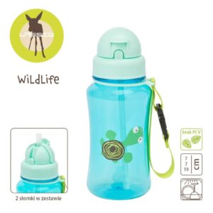 ŻÓŁWIK bidon z zapasową słomką Wildlife