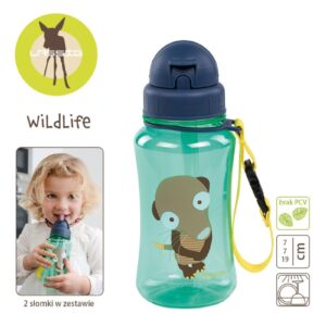 SURYKATKA bidon z zapasową słomką Wildlife