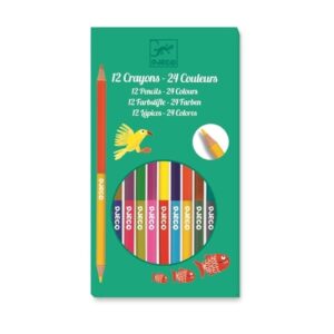 KREDKI OŁÓWKOWE dwustronne 12 szt.