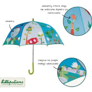 LEMUR GEORGES niebieska parasolka