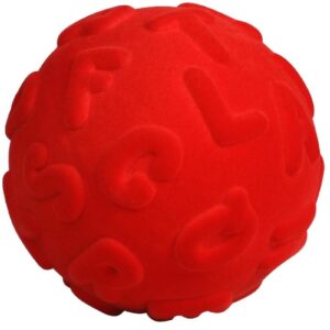 ALFABET duże litery czerwona piłeczka motoryczna