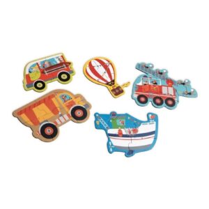 POJAZDY pierwsze puzzle zestaw układanek