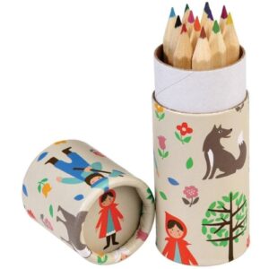 CZERWONY KAPTUREK kredki ołówkowe w tubie 12 szt.