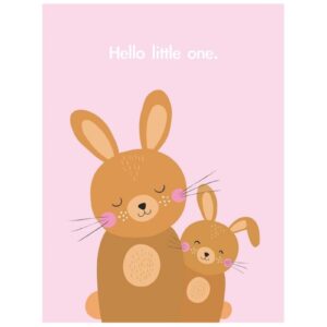 KRÓLICZEK kartka okolicznościowa na życzenia