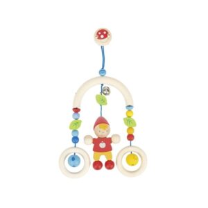 PAJACYK drewniana zawieszka do wózka