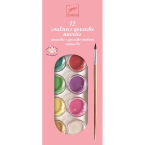 FARBY PLAKATOWE perłowe zestaw 12 szt.