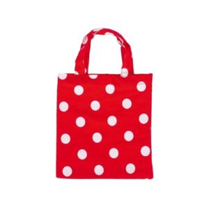 CZERWONA TOREBECZKA w kropki na drobiazgi