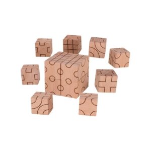 DREWNIANE KLOCKI układanka geometryczna