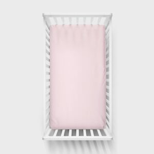 RÓŻOWE PRZEŚCIERADŁO bawełniane 140x70 cm pastel