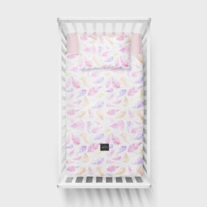 PAPROCIE różowa pościel poszewki 100x135 cm