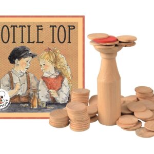 BUTELKA drewniana gra zręcznościowa